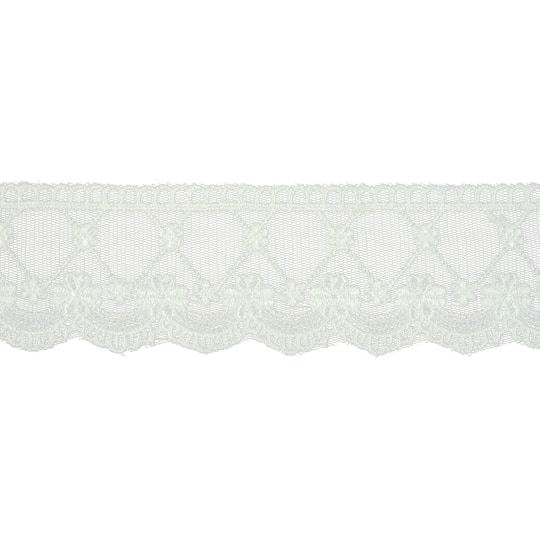 2" White Floral Embroidered Lace Trim by Celebrate It®